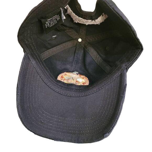 Universal Studios Black Distressed Cotton Lil Boo Halloween Horror Nights Cap 20 - Picture 10 of 13